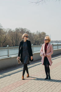 Mother and daughter spending time together. enjoying springtime.