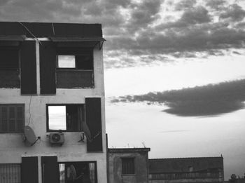 Low angle view of building against sky