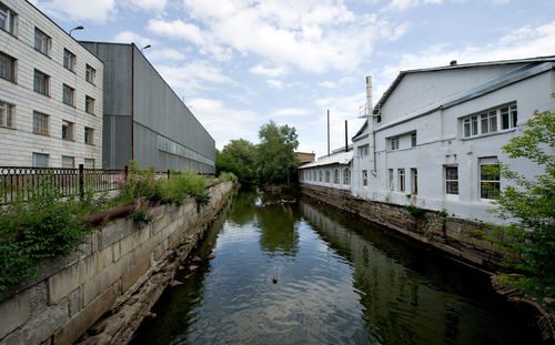 Buildings along canal