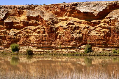 Scenic view of rock formations