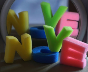 Close-up of toys on table
