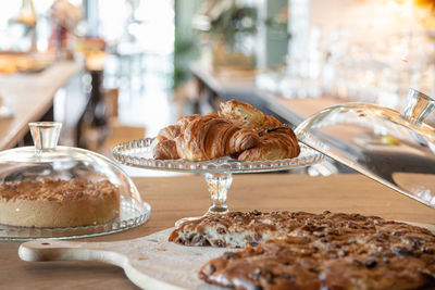 Close-up of food on table