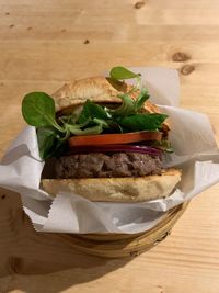 Close-up of food on table