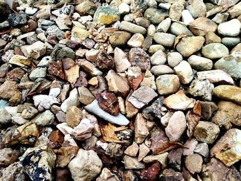 Full frame shot of stones