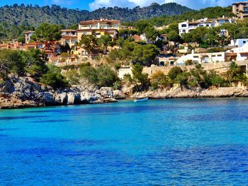 Residential buildings on seashore