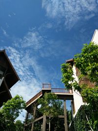 Low angle view of building against sky