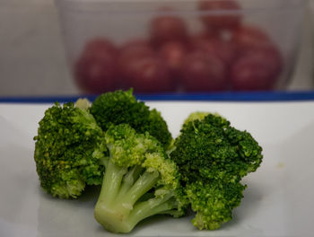 Close-up of vegetables on table