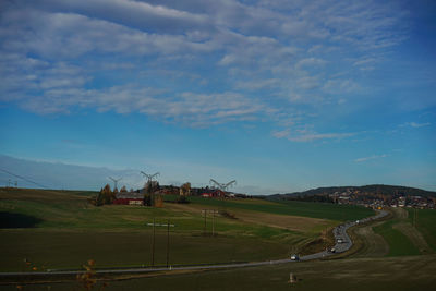 Scenic view of landscape against sky