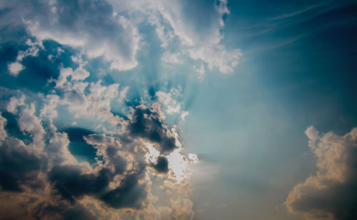 Low angle view of clouds in sky