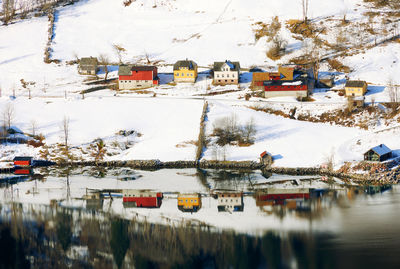 Boats in harbor