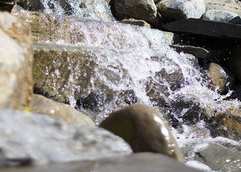 Close-up of water splashing