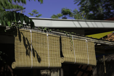 Low angle view of built structure against sky