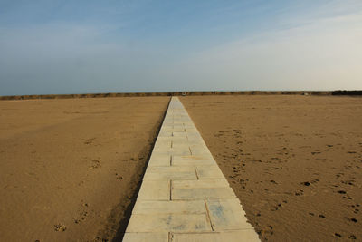 View of desert against sky