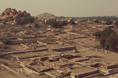 Aerial view of landscape against sky