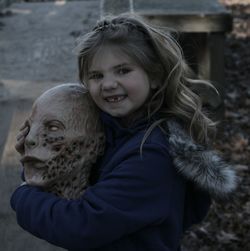 Portrait of smiling girl