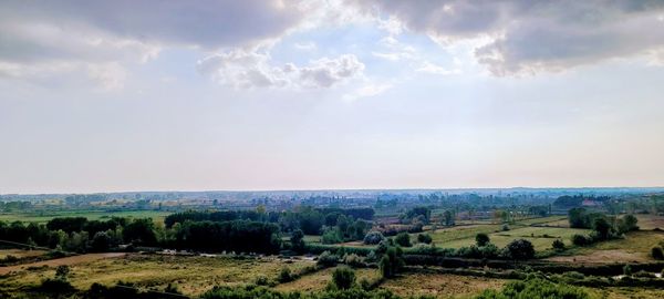 Panoramic view of landscape against sky
