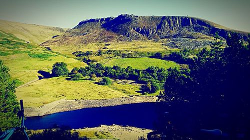 Scenic view of mountains