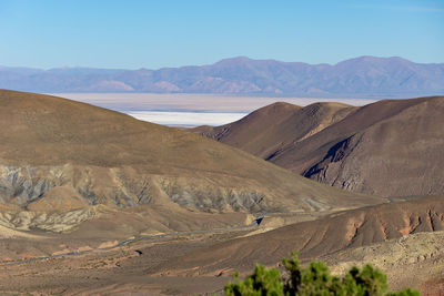 Scenic view of desert against sky