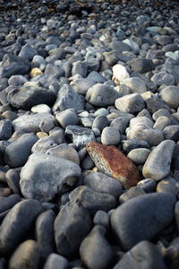 Full frame shot of pebbles