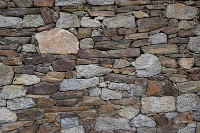 Full frame shot of stone stack