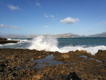 Scenic view of sea against sky