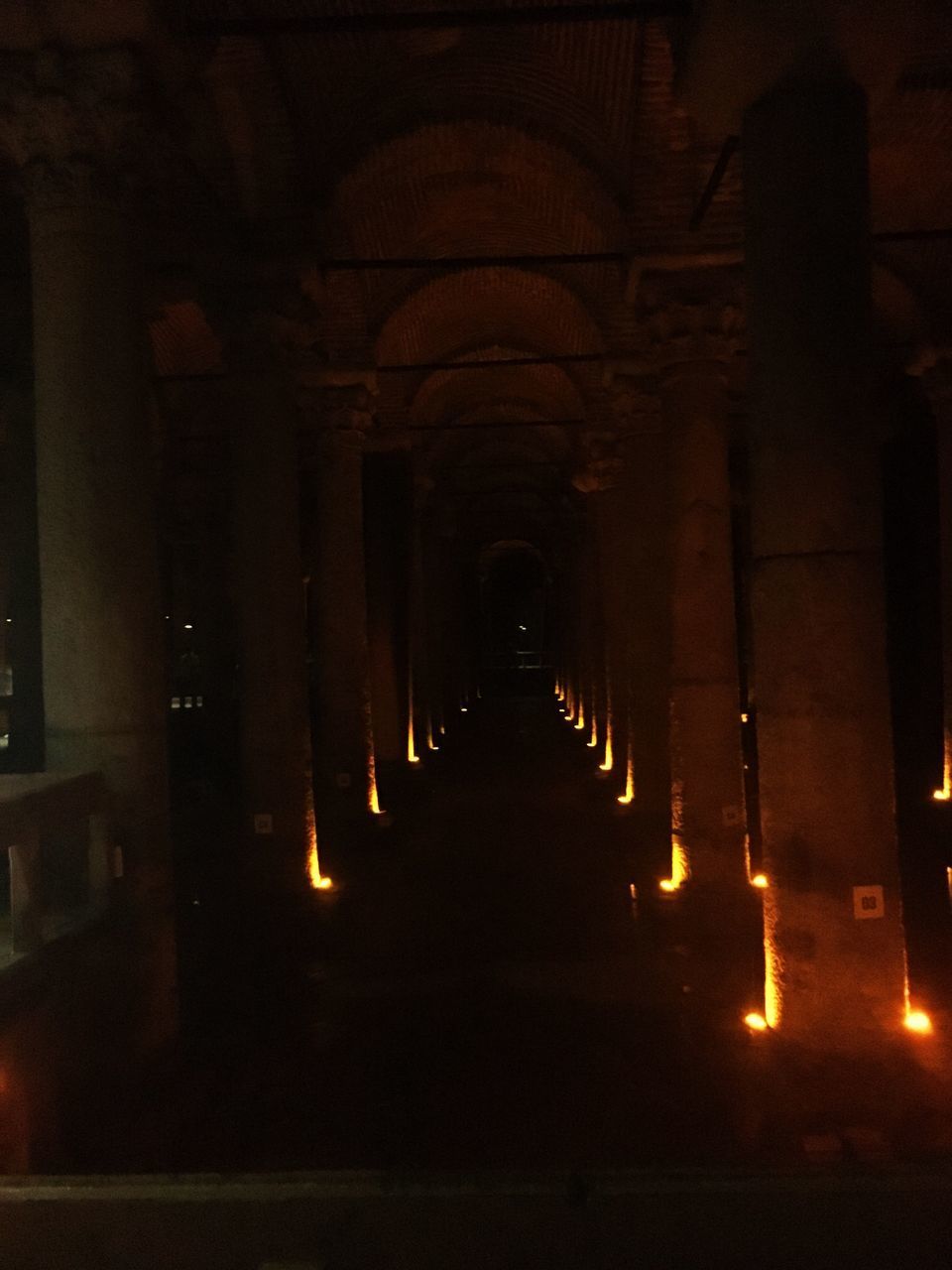 ILLUMINATED LIGHTS IN BUILDING