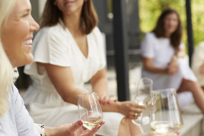 Female friends relaxing outdoor