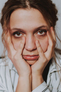 Close-up portrait of a woman