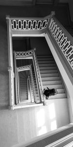 Low angle view of staircase in building