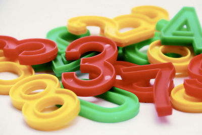 Close-up of multi colored candies