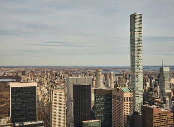 Aerial view of buildings in city