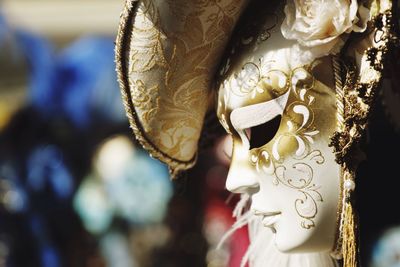 Close-up of venetian mask