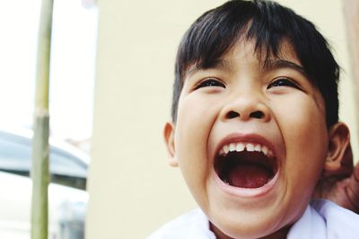 Close-up portrait of a boy