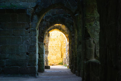 Corridor of old building