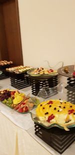 Close-up of cake on table