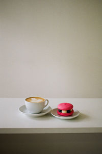 Close-up of coffee on table