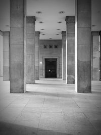 Empty corridor of building