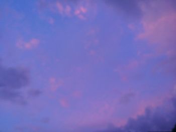 Low angle view of sky at night