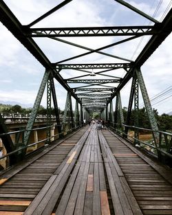 View of suspension bridge