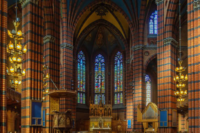 Interior of st. johannes church in stockholm, sweden