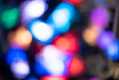 Defocused image of lights