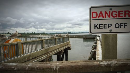 Pier in sea