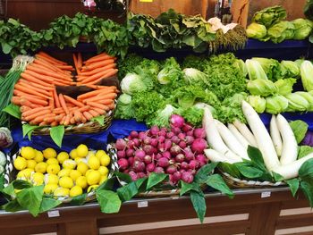 Full frame shot of fruits for sale in market