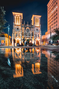 San fernando cathedral in san antonio, texas. church. building.