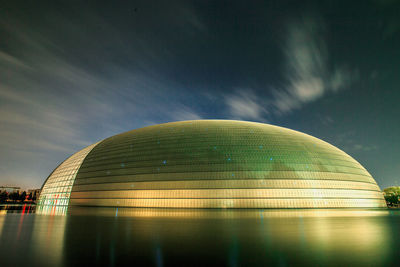 Low angle view of modern building