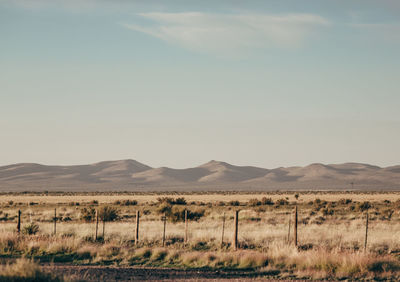 Landscape against sky