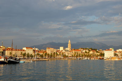 Panoramic view of split, city in croatia.