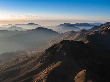 Scenic view of mountain range