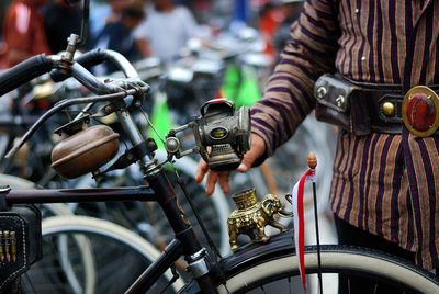 Close-up of bicycle