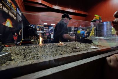 Man working at restaurant